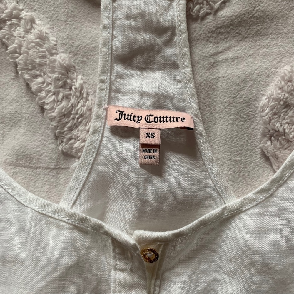 Juicy Couture White Beach Linen Dress - Picture 4 of 7